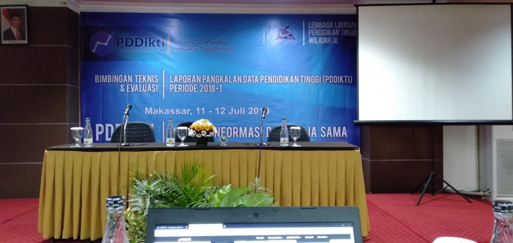 UMS Rappang Hadiri Bimbingan Teknis dan Evaluasi Laporan PDDIKTI Priode 2018-1