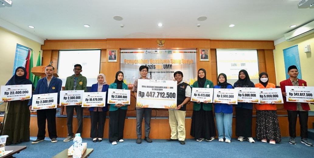 Lazismu UMY Gelontorkan Beasiswa 477 juta untuk Mahasiswa Berbagai Kampus