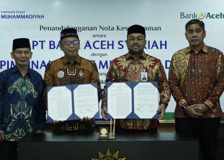 PP Muhammadiyah Lakukan Penandatanganan Nota Kesepahaman dengan Bank Aceh Syariah