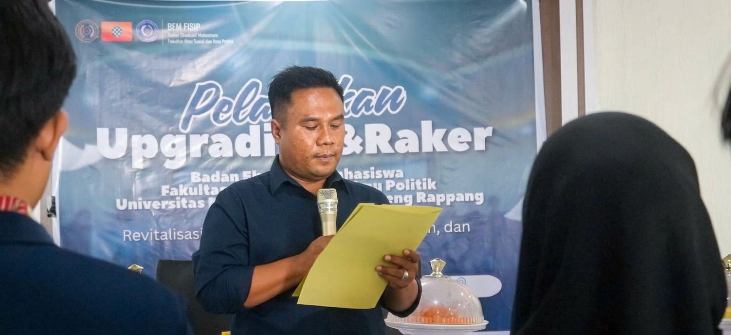 Wadek II FISIP UMS Rappang Tekankan Amanah dan Gagasan dalam Pelantikan BEM